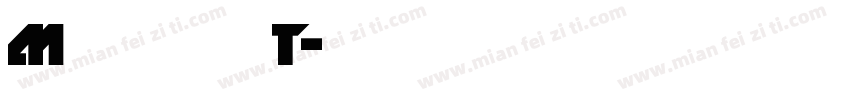 M 翔鶴黑體 T字体转换